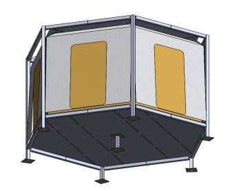 Front of full shelter